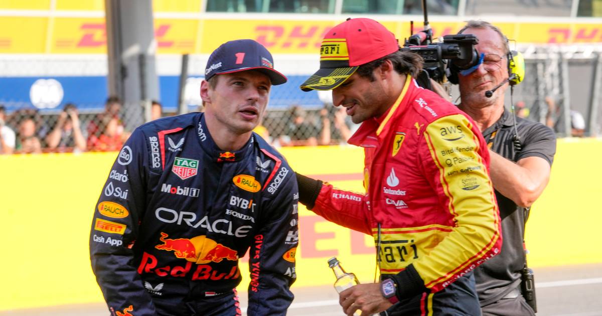 Max Verstappen battuto di poco da Carlos Sainz nella battaglia per il gol a Monza |  Formula 1