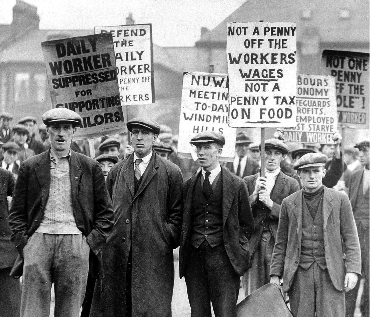 De General Strike van 1926: de grootste staking uit de Engelse geschiedenis.  Beeld Mirrorpix via Getty Images