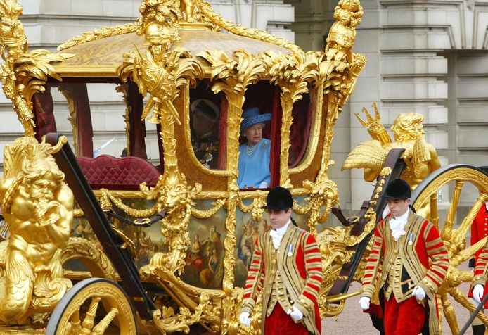 De koets werd voor het laatst gebruikt bij het jubileum van de koningin in 2002.