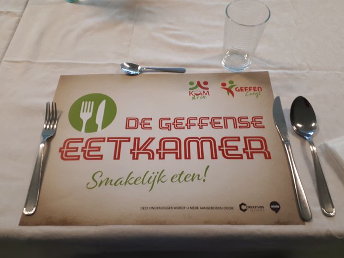 De Geffense Eetkamer is de hele week open, behalve op zon- en feestdagen. Vrijwilligers serveren de gerechten die door de Smaakhelden uit Rosmalen worden bereid. Bijtijds reserveren is noodzakelijk.