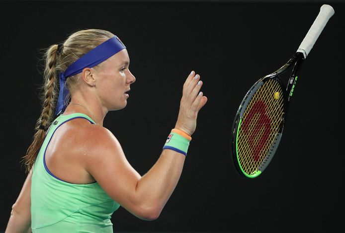 Kiki Bertens reageert zich af.