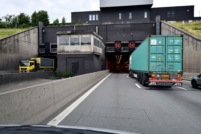 Archieffoto van de Kennedytunnel.