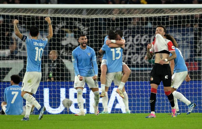 Feyenoord leed in Rome een nipte nederlaag.