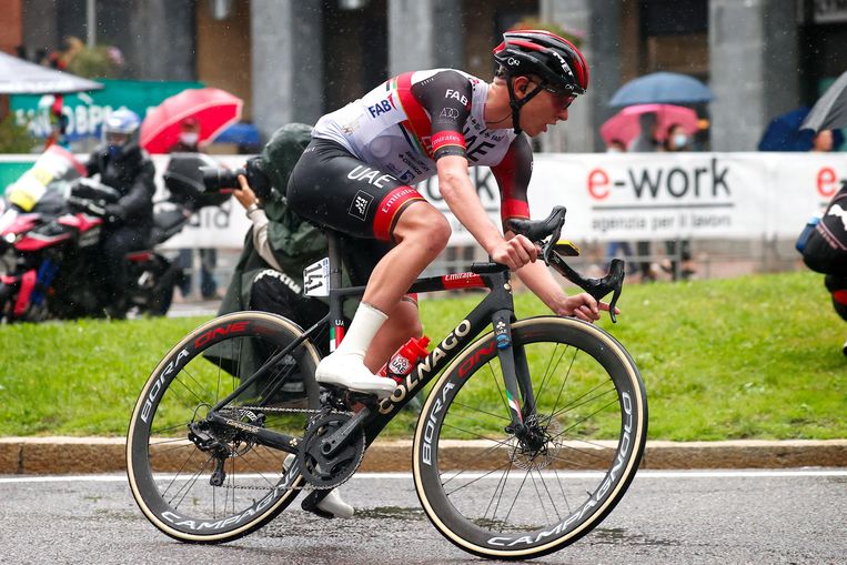 Tadej Pogacar in Varese. Beeld Photo News