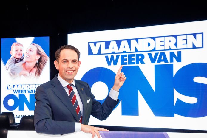 Vlaams Belang-voorzitter Tom Van Grieken.