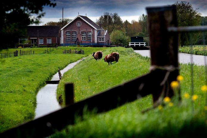Het oude gemaal in de polder aan de Abbekesdoel in Bleskensgraaf.