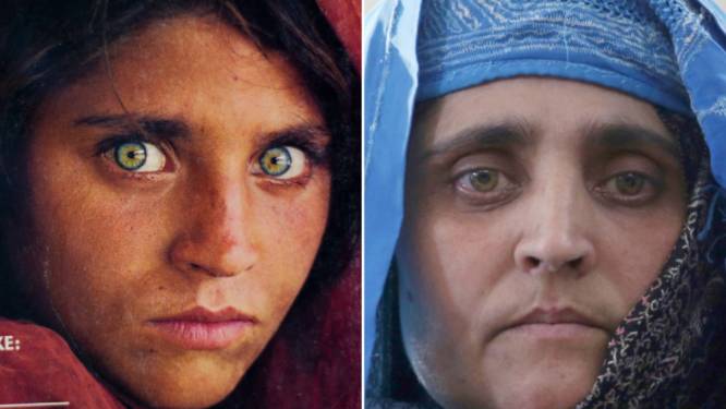 Afghaanse vrouw op beroemde National Geographic-foto geëvacueerd naar Italië
