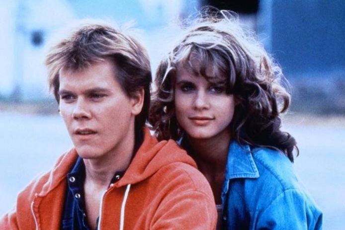 Kevin Bacon en Lori Singer in 'Footloose'.