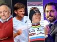 Marc Van Ranst, David Goffin, Remco Evenepoel et Georges-Louis Bouchez.