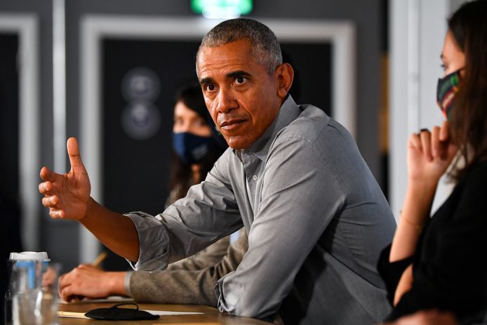 Barack Obama à Glasgow ce lundi 8 novembre.
