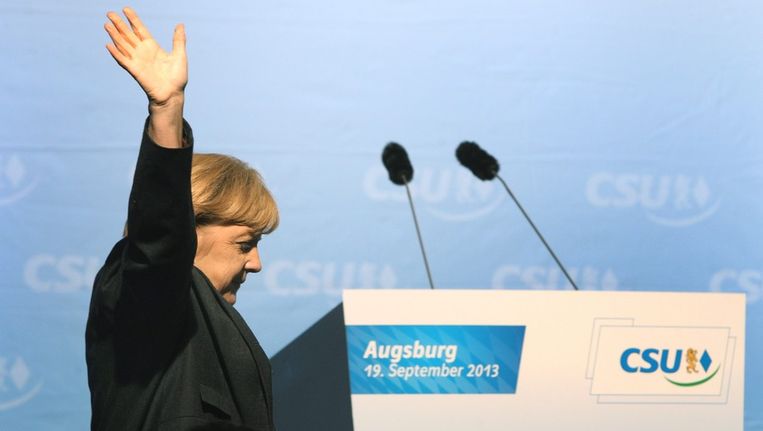 De Duitse Bondskanselier Angela Merkel. Beeld epa