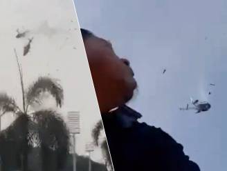 KIJK. Tien doden nadat twee helikopters botsen in Maleisië: beelden tonen hoe toestellen elkaar raken en neerstorten