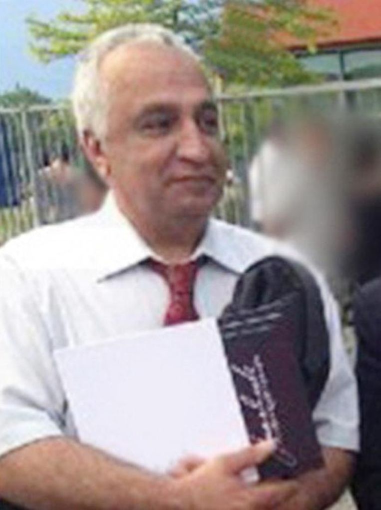 Mohammad Reza Kolahi Samadi leefde als Ali Motamed in Almere. Hij werd in Iran gezocht in verband met een grote bomaanslag in 1981 Beeld Politie
