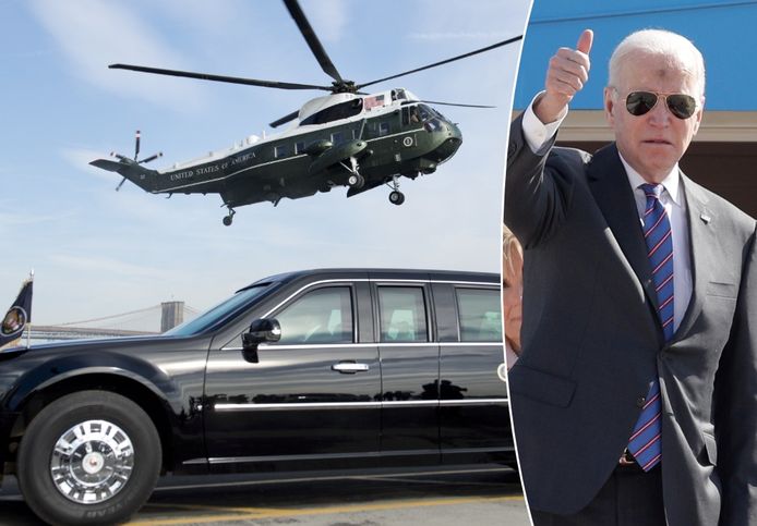 Als Joe Biden woensdagavond landt met Air Force One, zal The Beast klaarstaan: de omgebouwde en zwaar bepantserde Cadillac die de president zal vervoeren door Brussel. Mogelijk komt ook Marine One mee: de presidentiële helikopter.