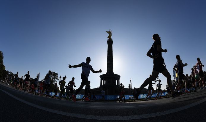 De marathon van Berlijn.