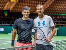 Federer traint met De Bakker in Ahoy