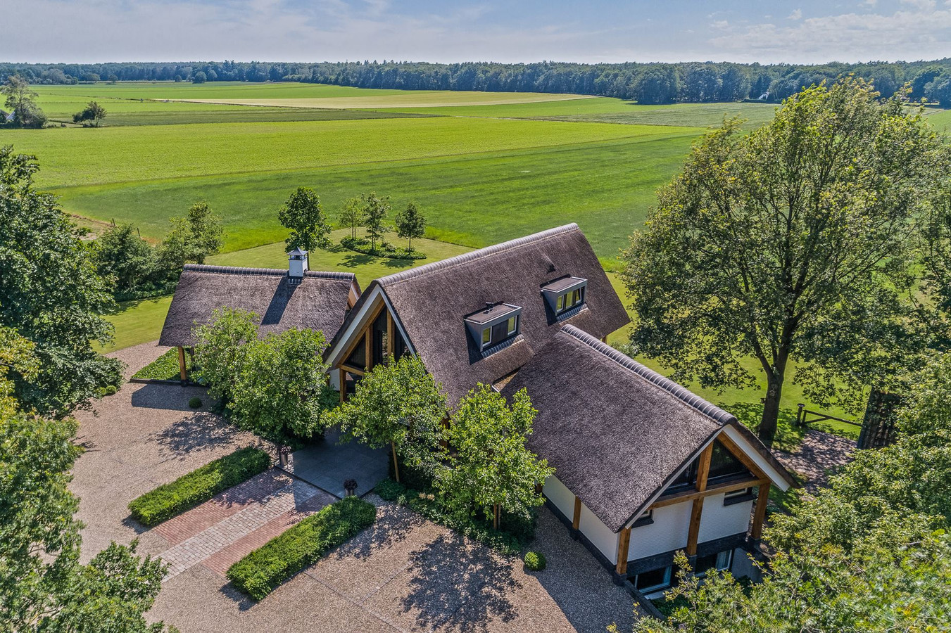 Het uitzicht van de woning buiten Hellendoorn. Onbetaalbaar.
