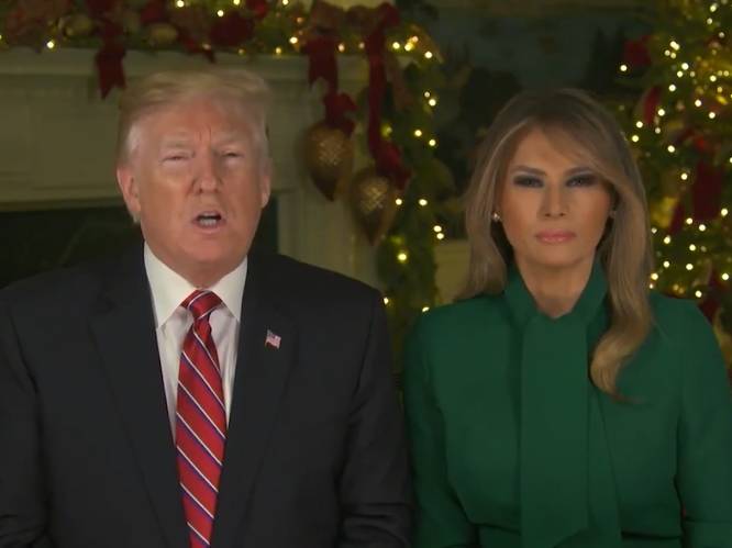 VIDEO. God en leger centraal in kersttoespraak Donald en Melania Trump