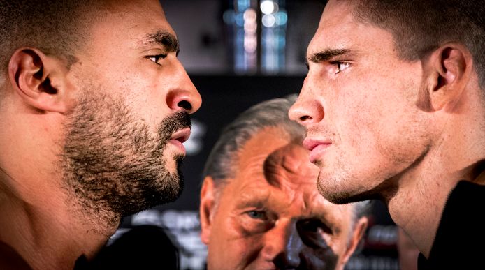 Badr Hari (links) en Rico Verhoeven ontmoetten elkaar alleen eind 2016 in de ring.