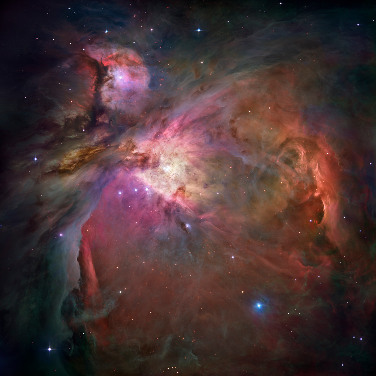 De Orionnevel, gefotografeerd door de Hubble ruimtetelescoop