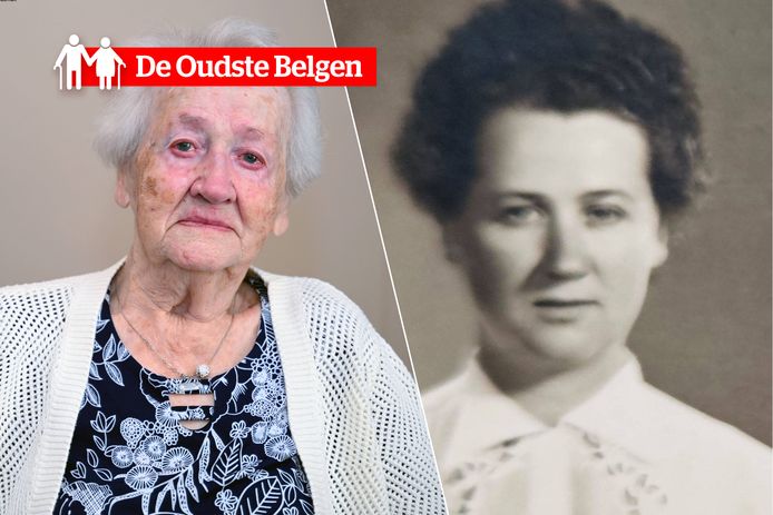 De 107-jarige Jeanne Vandenplas.