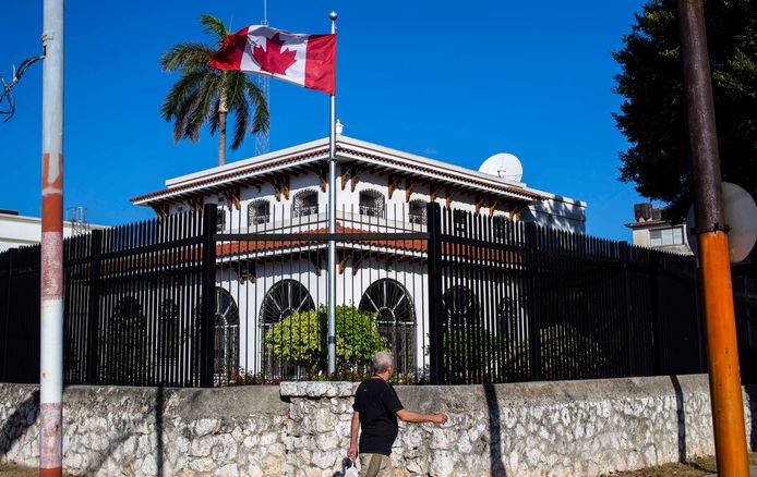 De Canadese ambassade in Havana, Cuba.