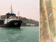 Geblokkeerd containerschip van 400 meter lang veroorzaakt opstopping in Suezkanaal