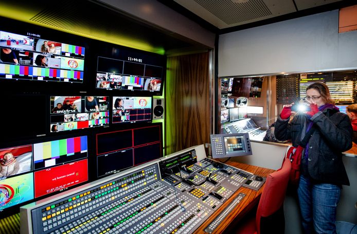 Bezoekers tijdens het NOS Festival van het Nieuws.
