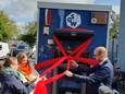 In aanwezigheid van federaal minister Van Peteghem werd zaterdagochtend de eerste bankautomaat in gebruik genomen.
