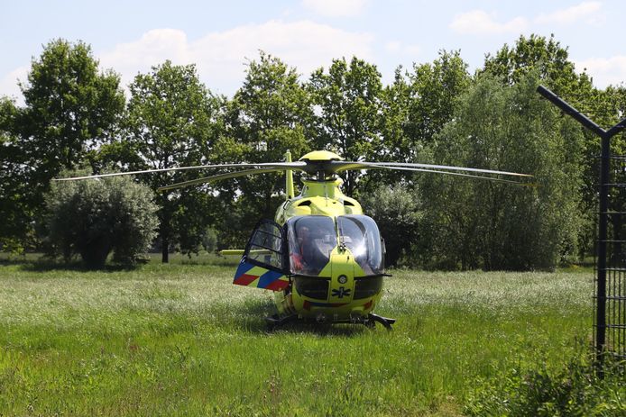 Traumahelikopter is opgeroepen.