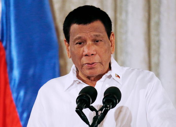 De Filipijnse president Rodrigo Duterte.