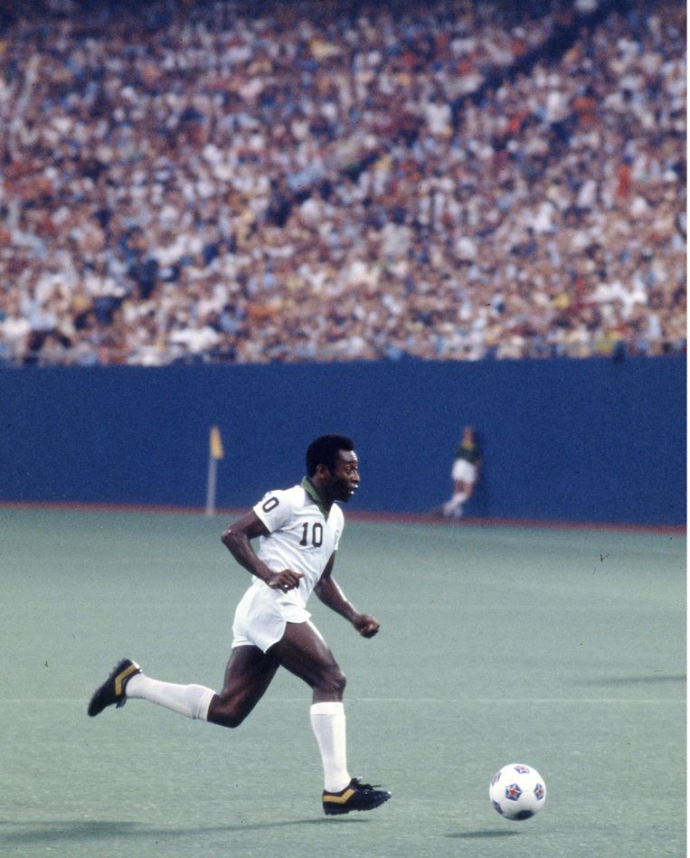 Pelé in action for the New York Cosmos.  ImageGetty Images