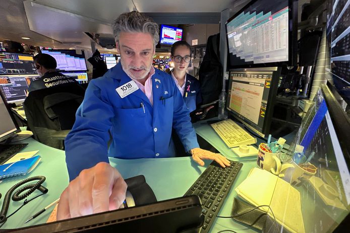 Beursmakelaars op de New York Stock Exchange