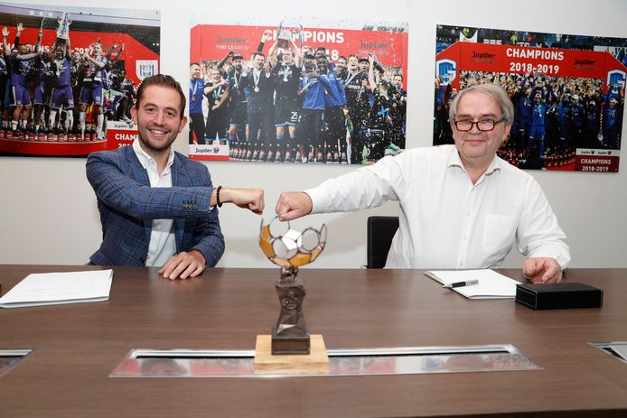 Pierre François (rechts) onderhandelde als CEO van de Pro League het tv-contract met Eleven