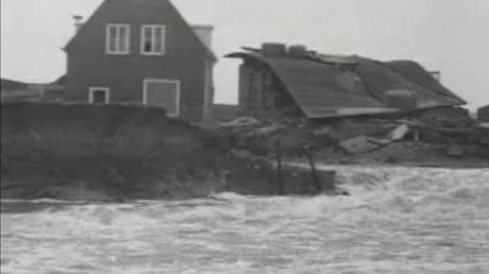 Een beeld van Schouwen-Duiveland, het deel van Zeeland dat het zwaarst getroffen werd door de Watersnoodramp.