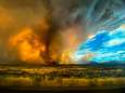 Combinatie van hevige bosbranden en onweer veroorzaakt afschrikwekkende vuurtornado in Californië