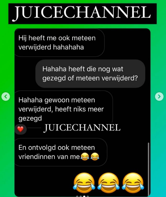 Het doorgaans goed geïnformeerde Instagramaccount Juicechannel ontdekte dat 'Temptation Island: Love or Leave'-deelnemer Wouter met andere dames berichten stuurt op Snapchat.