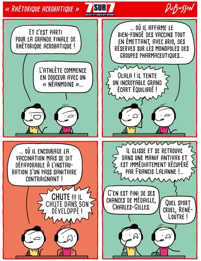 "Rhétorique acrobatique", le 6 août 2021.