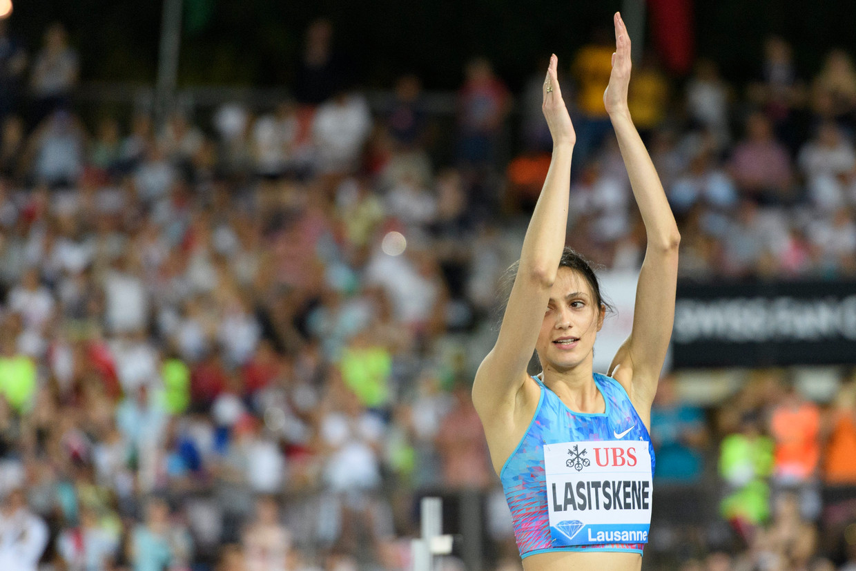 De Russische atlete Mariya Lasitskene. Beeld EPA