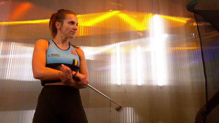 Hanne Desmet in 'De Container Cup' Beeld SBS