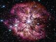 De Wolf-Rayetster vlak voor een supernova.