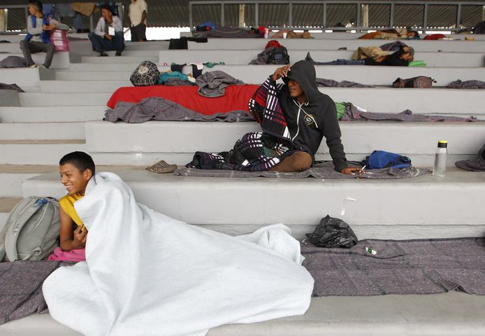 Mexico-Stad maakt zich klaar om duizenden migranten tijdelijk op te vangen.