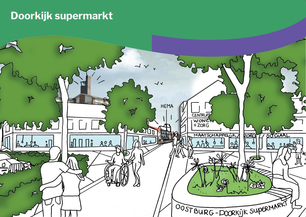 De eerste schetsen zijn klaar zo zou Oostburg er in de toekomst uit