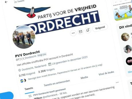 PVV geplaagd door nepaccount, dat ook nog eens tien keer zo veel volgers heeft