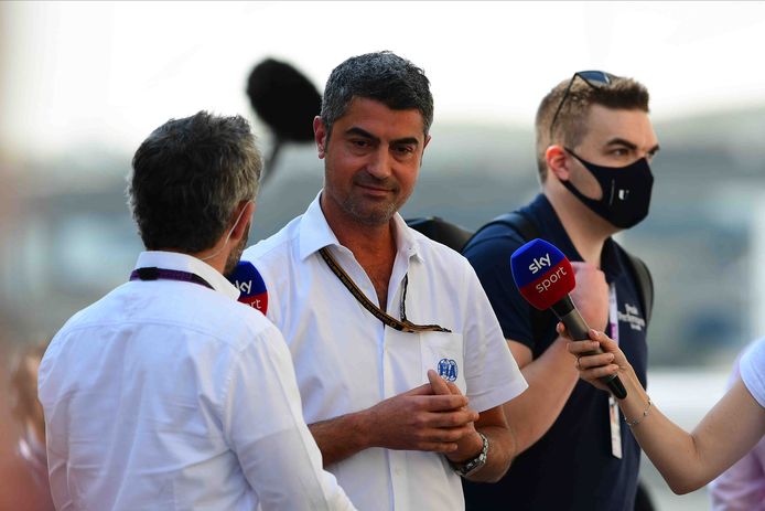 Michael Masi in Abu Dhabi voor de beslissende race die zijn laatste zou zijn.