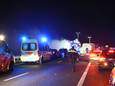 Vier mensen overleden bij het ongeluk op de A59 bij Sprang-Capelle.