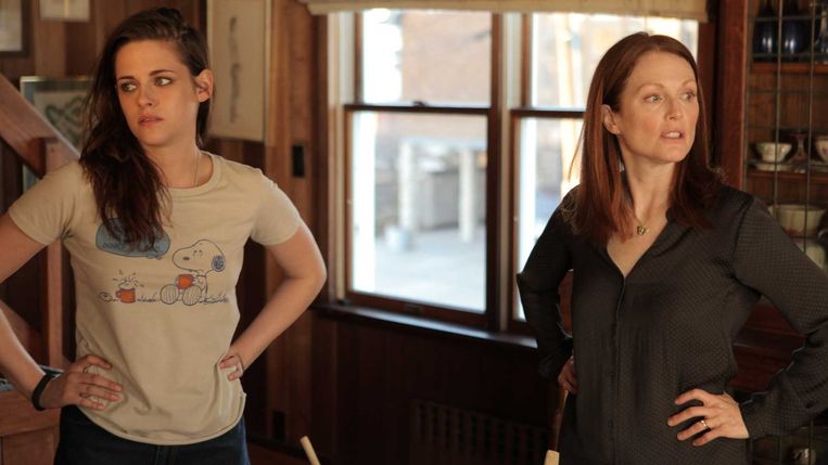 Kristen Stewart (links) en Julianne Moore in Still Alice (2014) van Richard Glatzer. Beeld 