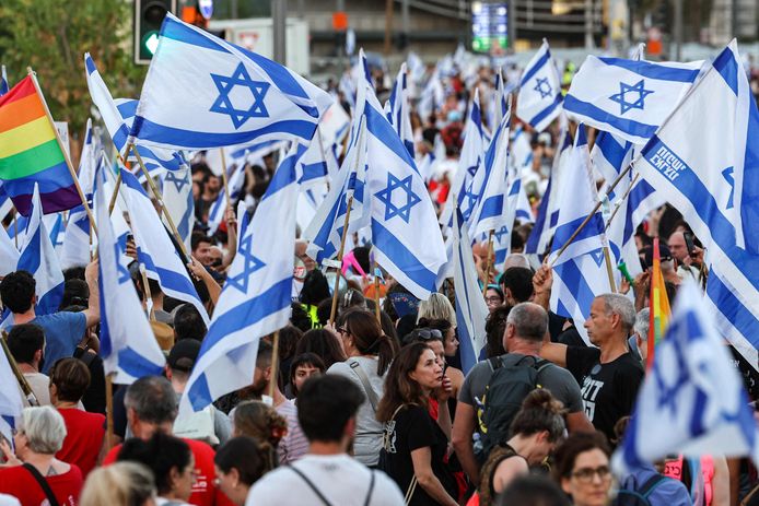 Tegen de omstreden voorstellen om justitie in Israël te hervormen kwamen afgelopen zomer vele demonstranten in het geweer.