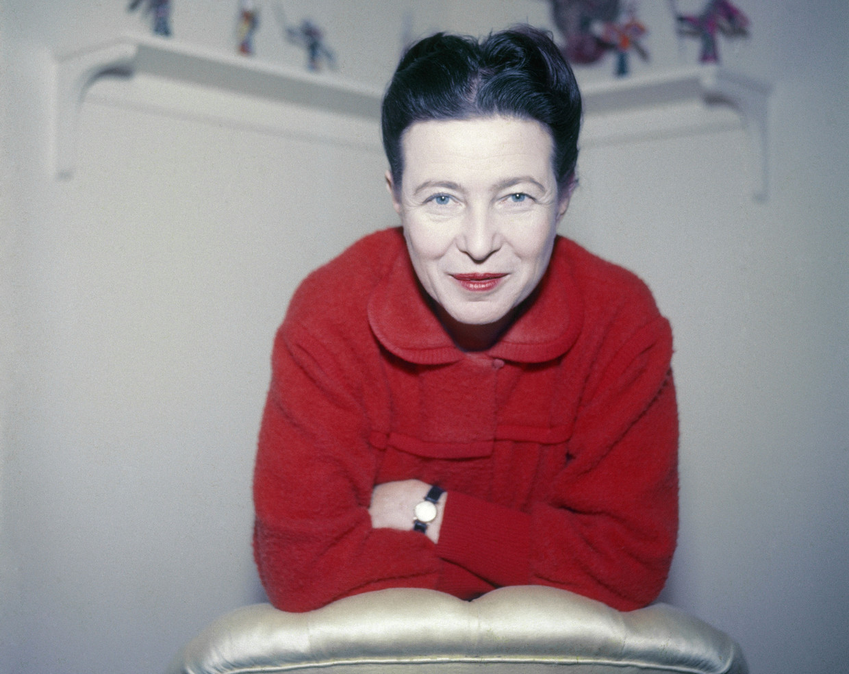 Simone de Beauvoir (1908-1986) Beeld   