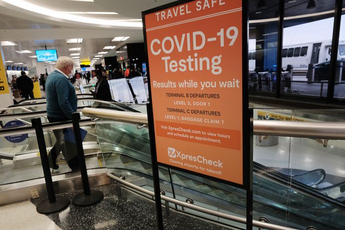 Travelers can be tested at the New Jersey airport.